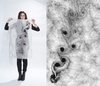 Illustration for article titled Dreamy scarves with NASA spaceporn printed directly on them